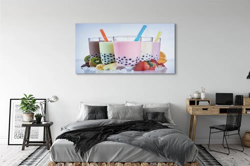 Obraz plexi Mliečne koktaily s ovocím 140x70 cm