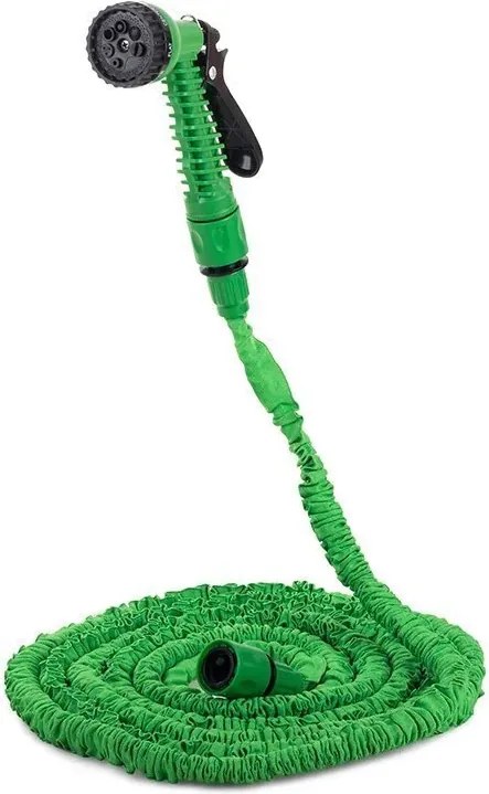 Flexibilní hadice X-HOSE 15 m + malý rozprašovač - zelená