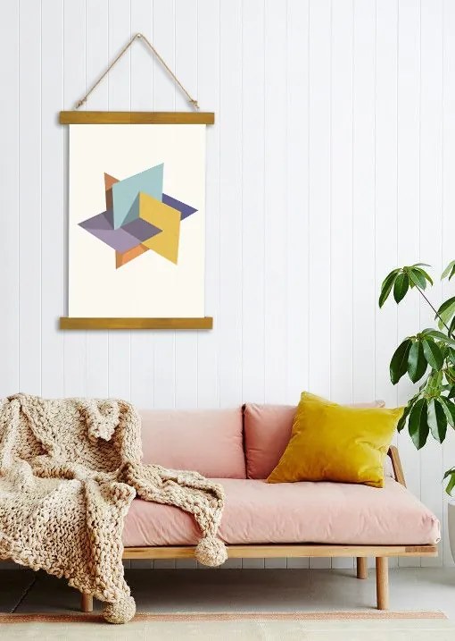 Závesné plátno na stenu Sketch of Impossible Contrast / Dan Johannson - 80x120 cm – prírodný rám