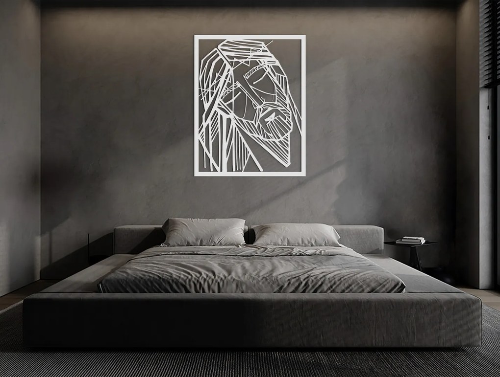 drevko Moderný obraz Ježiš s tŕňovou korunou Rozmer obrazu: 41 x 32,5 cm, Farba dekorácie: Čierna