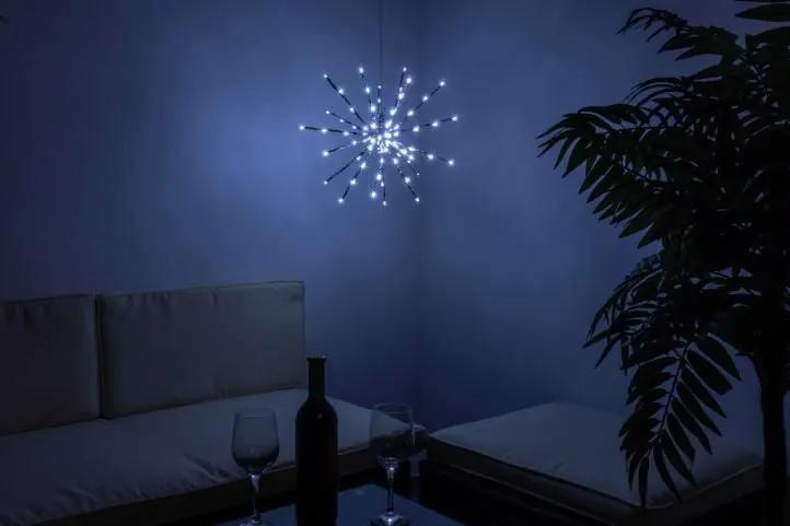 Vianočné osvetlenie - meteorický dážď, stud. biely, 80 LED