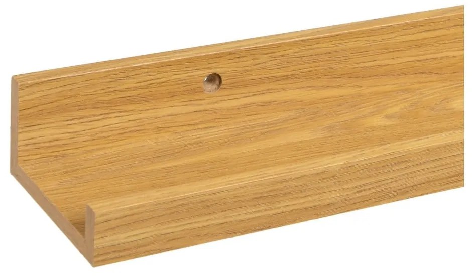 Police na obrázky v dekore duba v prírodnej farbe 100 cm – Casa Selección