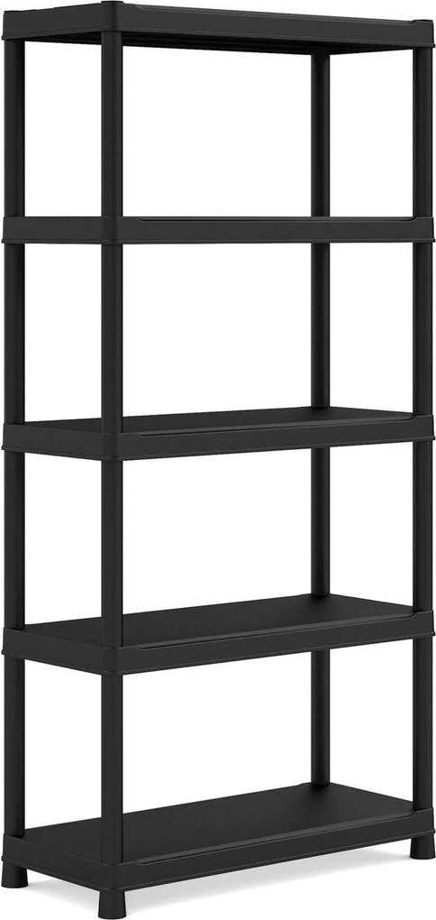 KIS-KETER Tribac 009980BK01 Regál s 5 policami, šírka 90 cm
