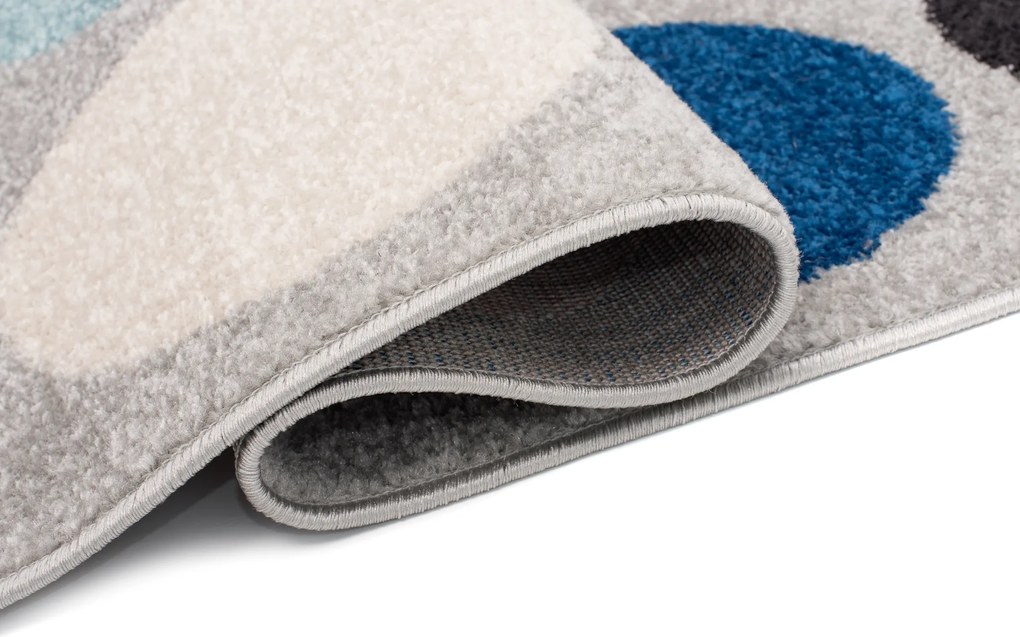 TA Koberec C980B SIVÁ/RUŽOVÁ AZÚROVÁ Rozmer: 80x150 cm