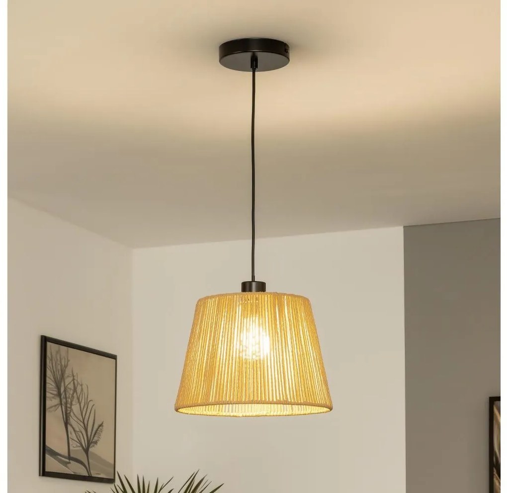Brilagi - LED luster na lankách CERIA BOHO 1xE27/40W/230V pr. 28 cm hnedá