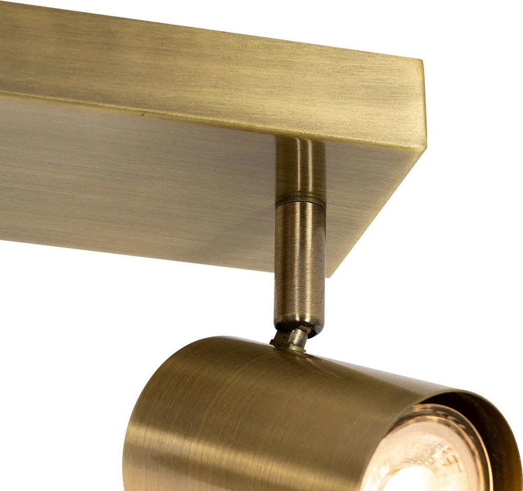 Inteligentný stropný reflektor bronzový 3-svetelný nastaviteľný vrátane Wifi GU10 50mm - Jeana