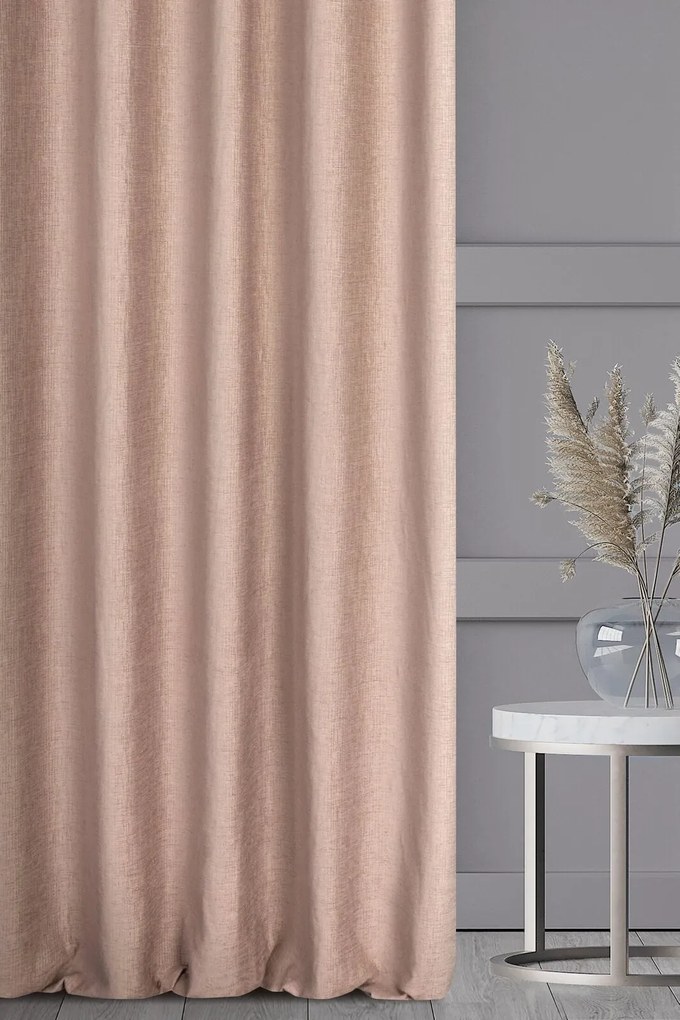ZATEMŇOVACÍ ZÁVES NA PÁSKE TERRA COLLECTION AVINION 140X270 CM STARORUŽOVÁ