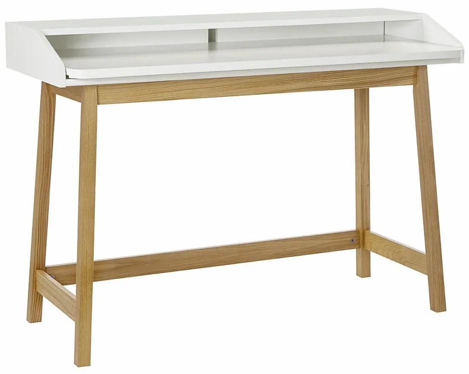 Pracovný stôl s bielou doskou Woodman St. James