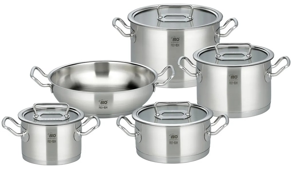 Elo 40995 Premium 5-dielna súprava nehrdz. hrncov Gourmet Plus