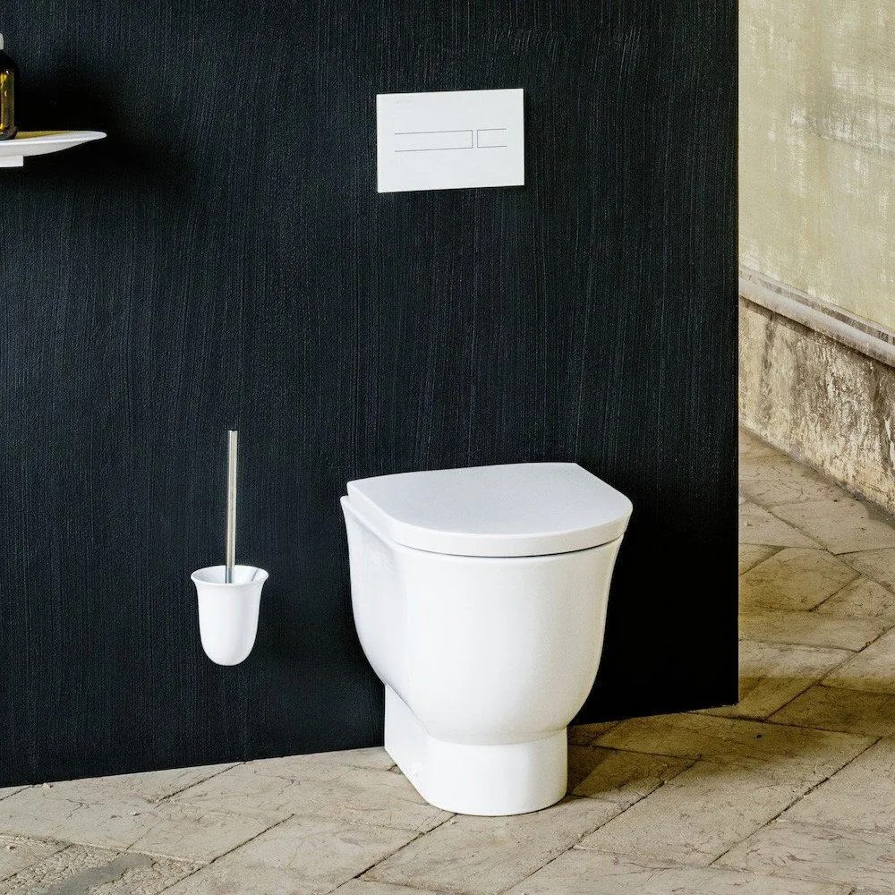 LAUFEN The New Classic samostatne stojace WC Rimless s hlbokým splachovaním, Vario odpad, biela, s povrchom LCC, H8238514000001