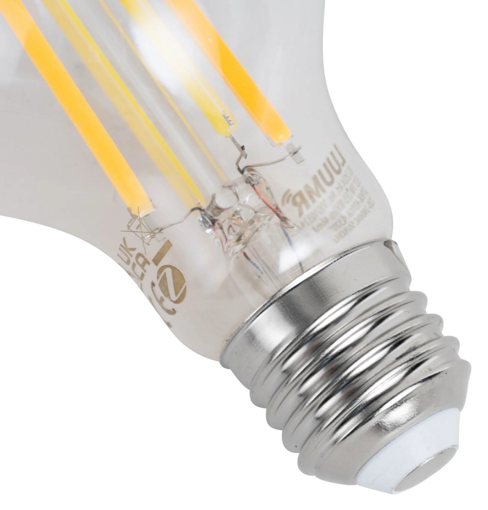 Sada 5 ks Inteligentné stmievateľné LED žiarovky E27 A60 číre 7W 806lm 2700-6500K
