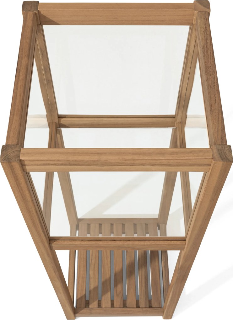 Ozdobný lampáš s poličkou