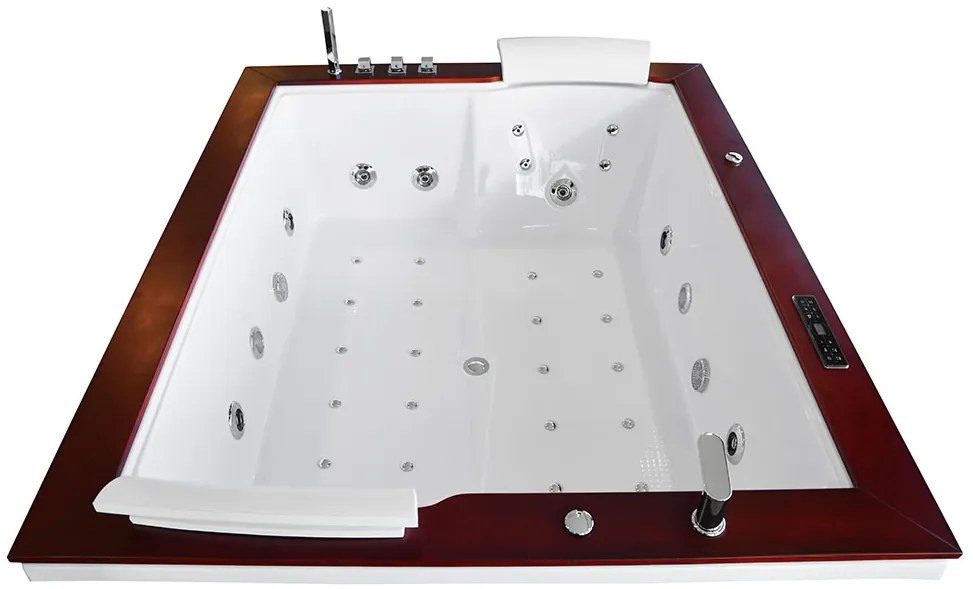 M-SPA - Kúpeľňová vaňa TURBO SPA s hydromasážou 180 x 150 x 67 cm