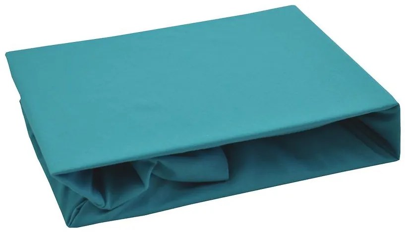Plachta na posteľ Jersey 90x200 tyrkysová 033