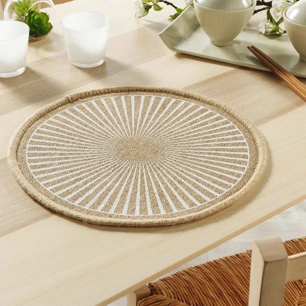 Prestieranie z juty ø 38 cm Soleimio – douceur d'intérieur
