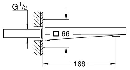 GROHE 13404003 - Vaňová výpusť PLUS 168 mm lesklý chróm