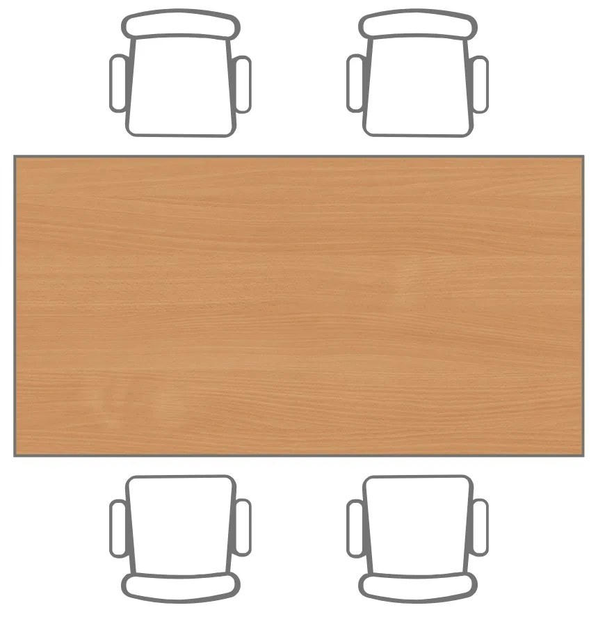 Jedálenský stôl, 1600 x 800 mm, sivá podnož, buk