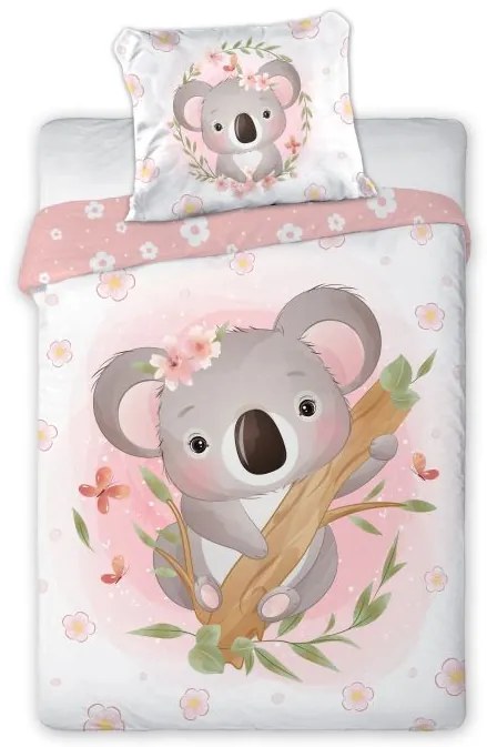 FARO Obliečky do postieľky Koala  Bavlna, 100/135, 40/60 cm