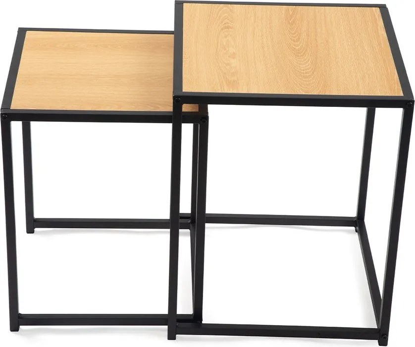 Odkladacie stolíky v súprave 2 ks v dekore duba 38x38 cm Noah – Bonami Essentials