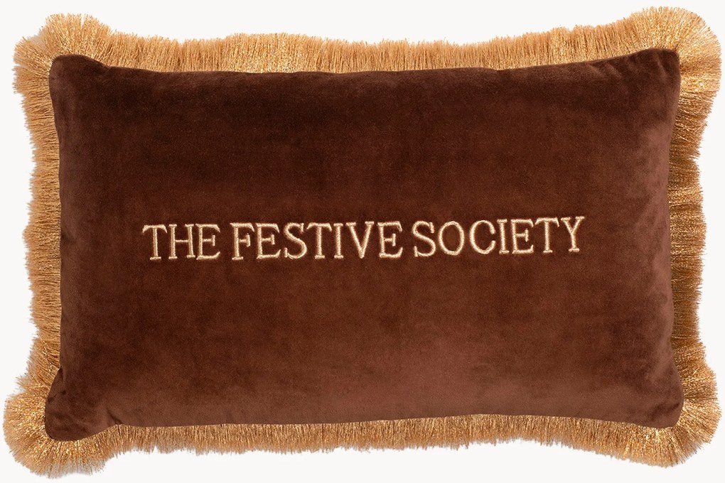 Zamatový vankúš The Festive Society