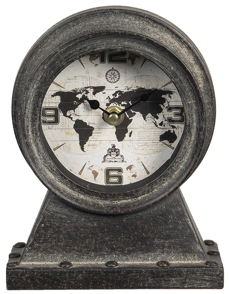 Vintage stolové hodiny The World - 15 * 8 * 19 cm / 1 * AA