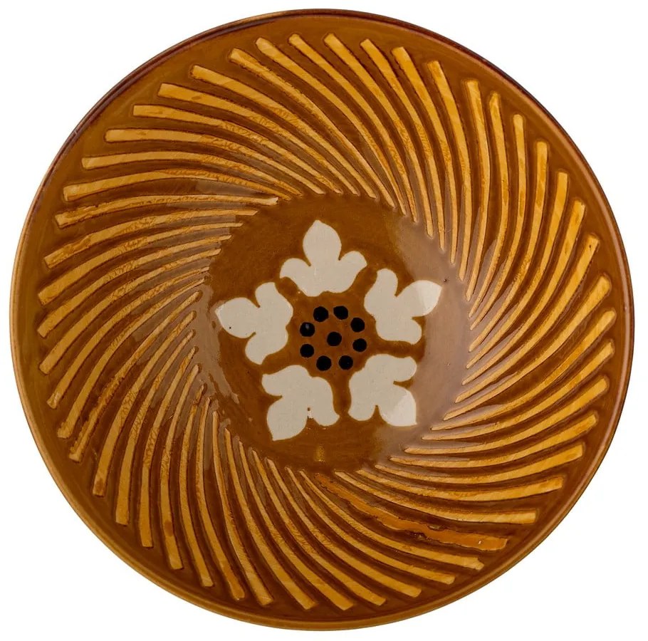 Hnedá miska z kameniny 860 ml Heikki – Bloomingville