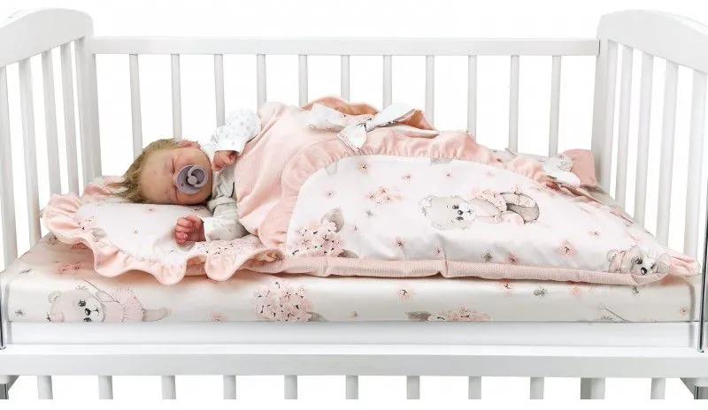 Detský viacúčelový spací vak Baletka púdrovo ružový