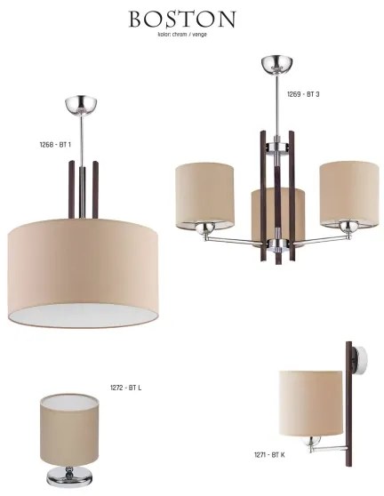 JUPITER 1269-BT3 - Luster BOSTON 3xE27/60W