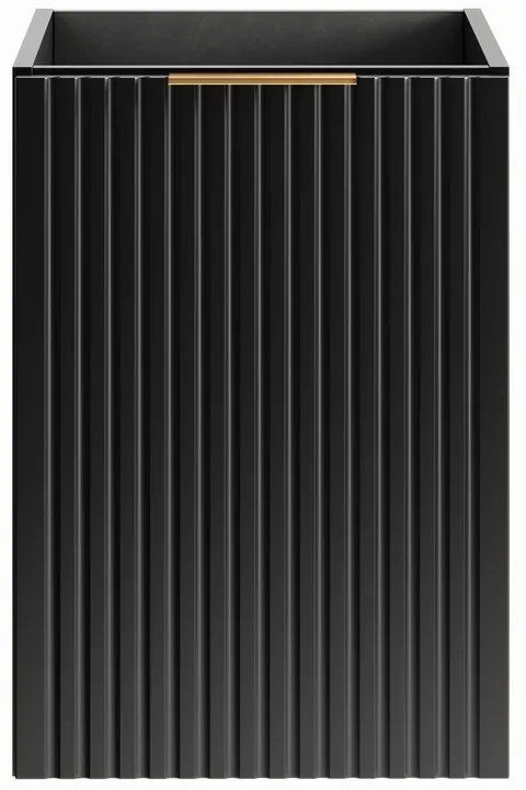 Závěsná skříňka pod umyvadlo Casad s deskou 120 cm dub wotan/černá