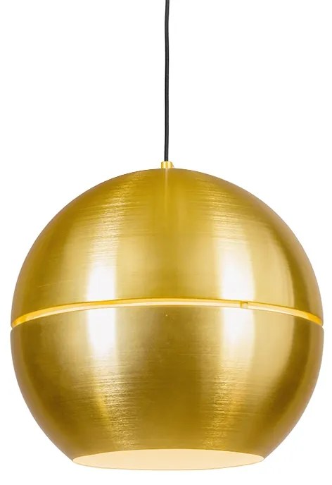 Retro závesná lampa zlatá 40 cm - plátok