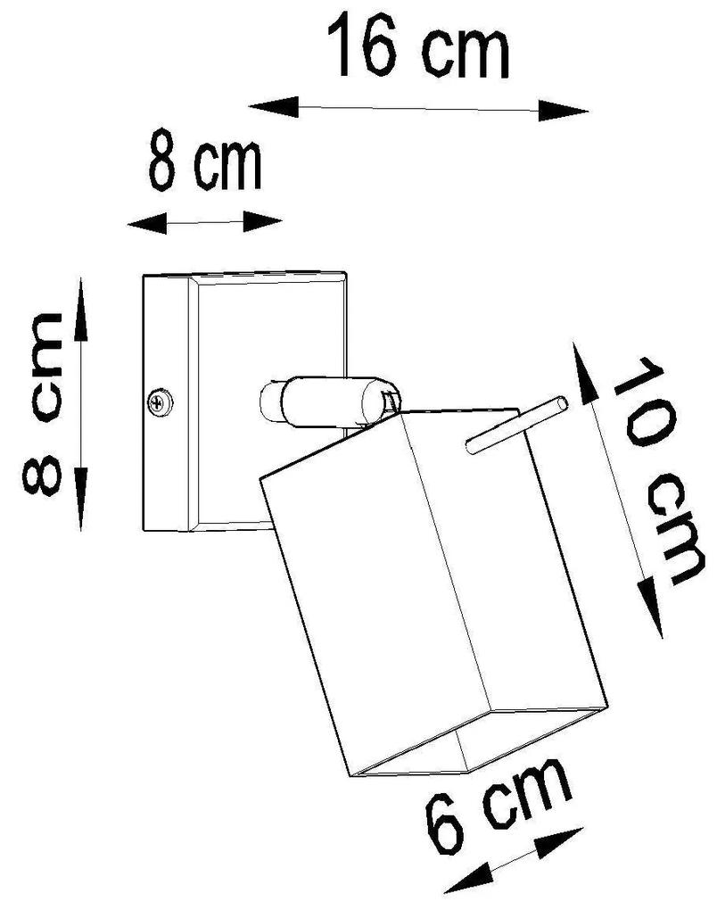 Bodové svietidlo Merida, 1x biele kovové tienidlo, (možnosť polohovania)