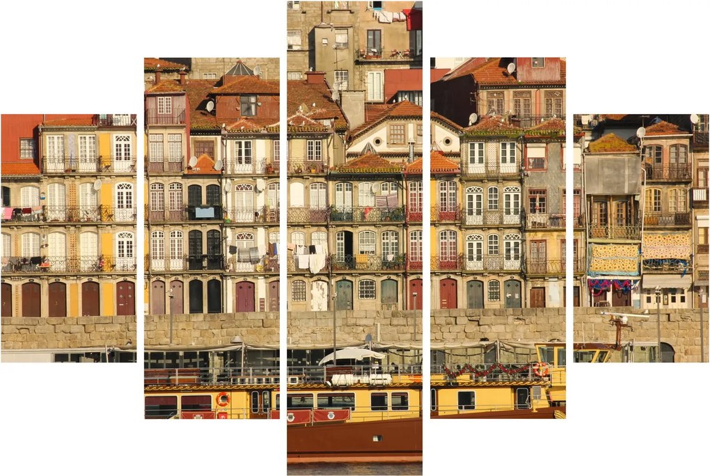 Obraz - Nábrežná štvrť, Portugalsko (150x105 cm)