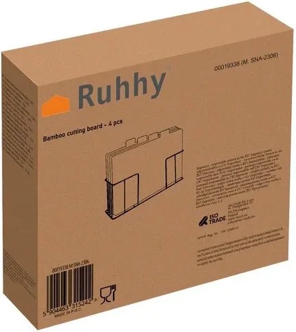 Bambusové dosky so stojanom Ruhhy - 4 ks