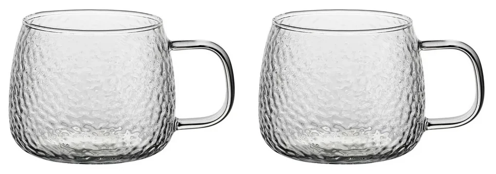 Florina Sklenený hrnček Savia 500 ml, 2 ks