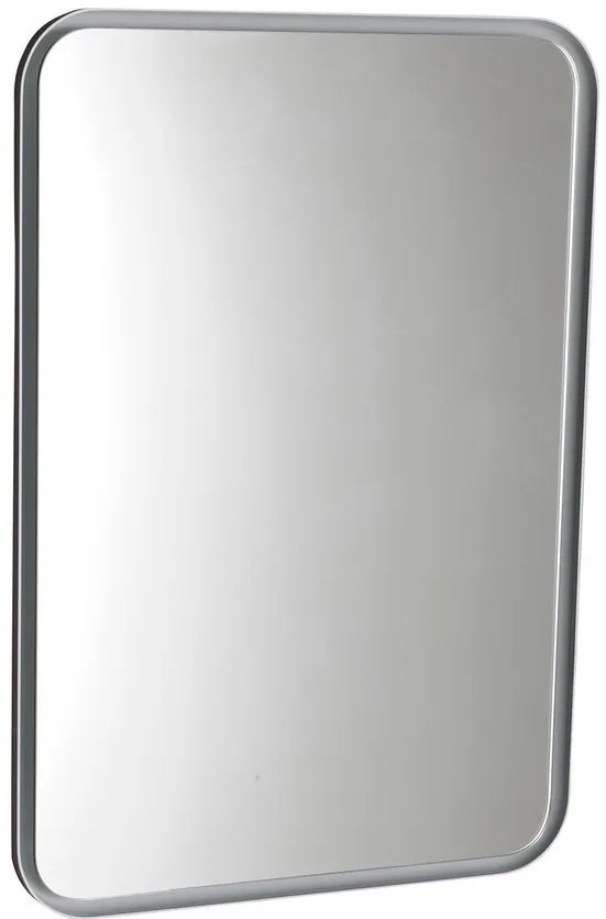 Sapho Sapho, FLOAT LED podsvietené zaoblené zrkadlo v ráme 500x700mm, biela, 22571