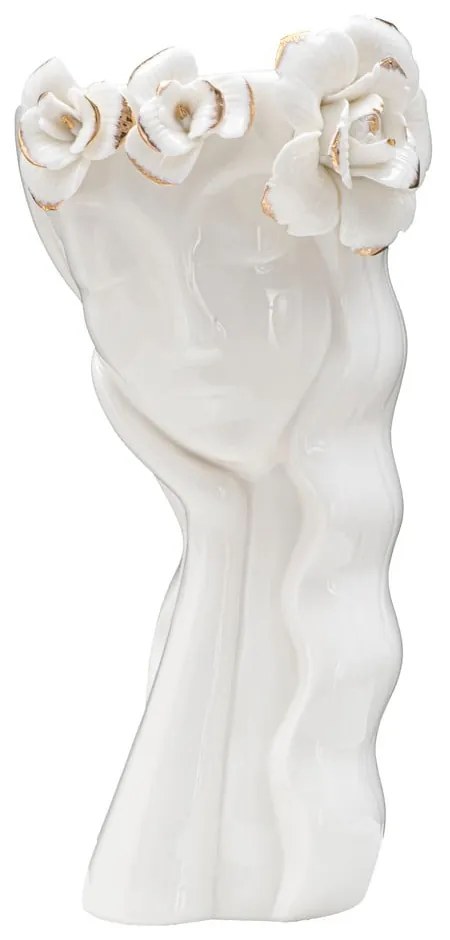 Biela porcelánová váza Mauro Ferretti Cute Woman