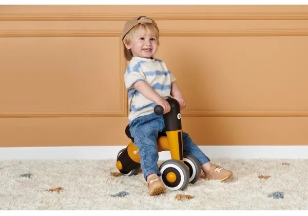 KINDERKRAFT - Odrážadlo MINIBI Premium oranžová/šedá