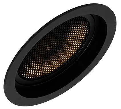 Inteligentné zapustené bodové svietidlo čierne nastaviteľné vrátane Wifi GU10 111mm - Coop 111 Honey