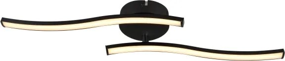 Globo 67178S - LED Prisadený luster TYLER LED/12W/230V čierna