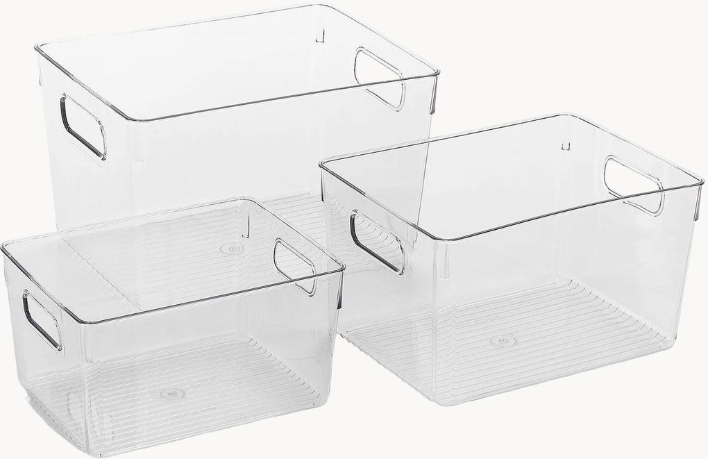 Úložné škatule z umelej hmoty Poum, 3 ks