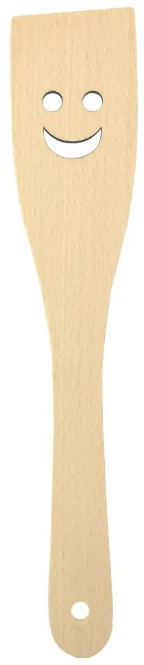 AMADEA Drevená obracačka s tvárou, masívne drevo, 28 cm