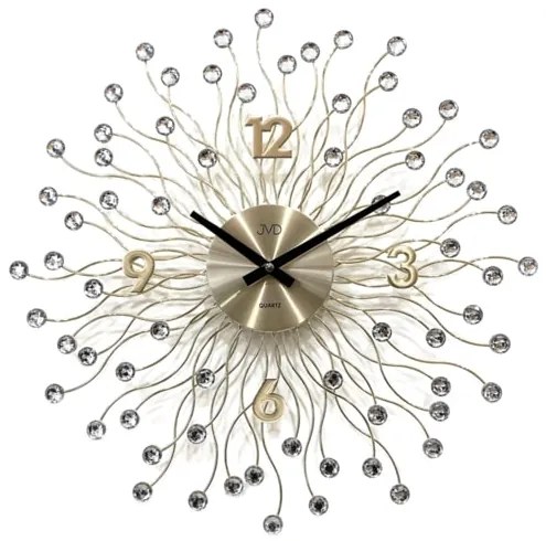 Nástenné dekoračné hodiny JVD HT116.2, 49cm zlatá