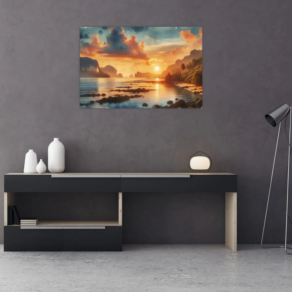 Obraz - Pohľad z pláže (90x60 cm)
