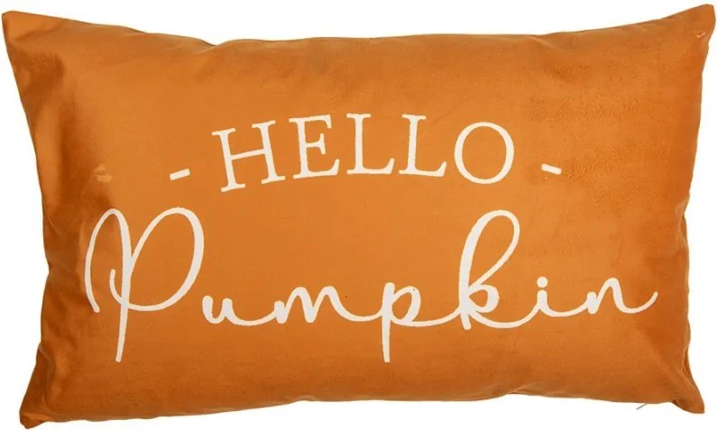 Béžovo-oranžová obliečka na vankúš s tekvicami Pumpkin Patch - 30*50 cm