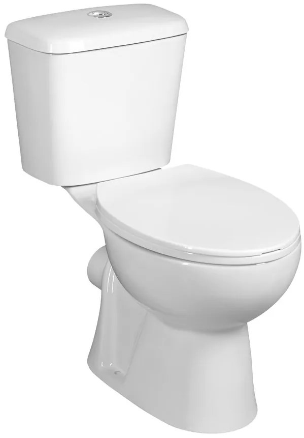 Aqualine Aqualine, JOSE WC kombi, dvojtlačítko 3/6l, zadný odpad, biela, PS8812