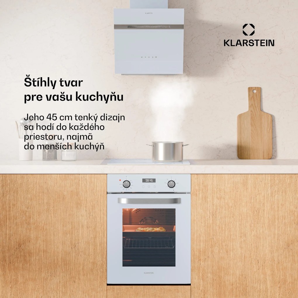 Klarstein SmartSlim rúra, Slim dizajn, 9 funkcií, objem 49 l, jednoduché čistenie, EEK A