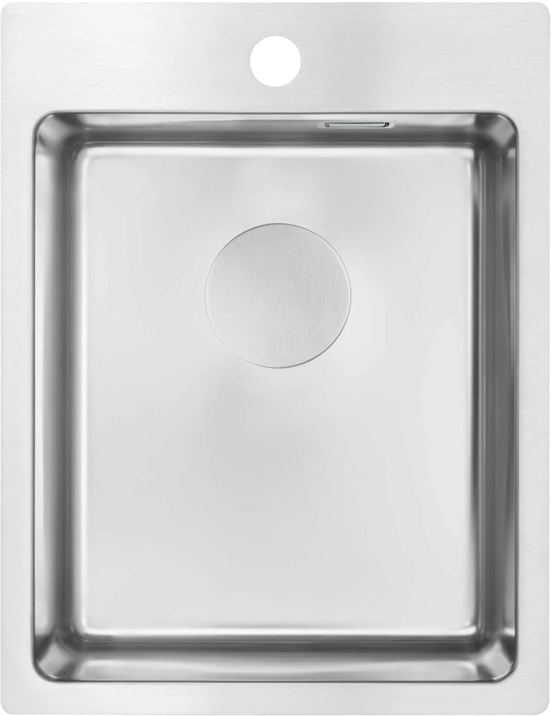 Deante Olfato, 1-komorový nerezový drez 390x505x200mm, brúsená oceľ, DEA-ZPO_010E