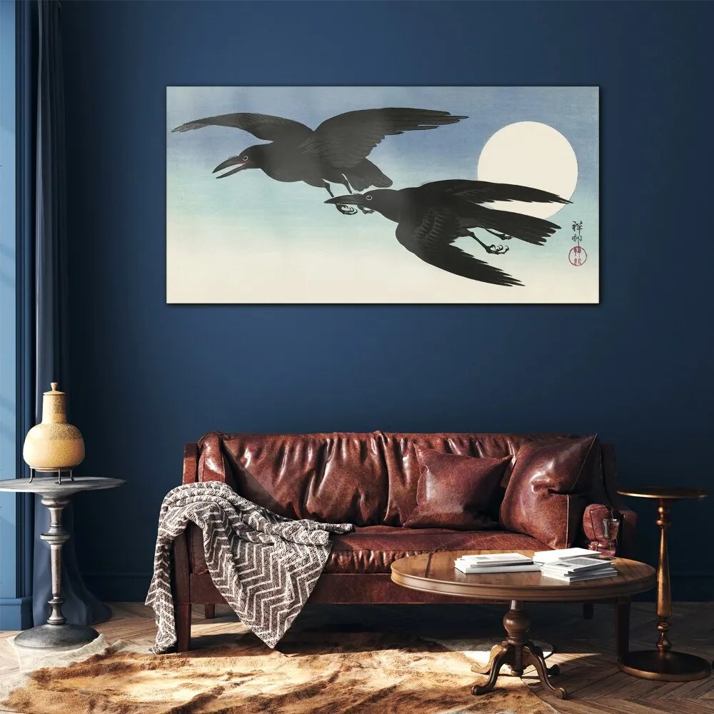 Sklenený obraz Zvieracie vták krádeže obloha