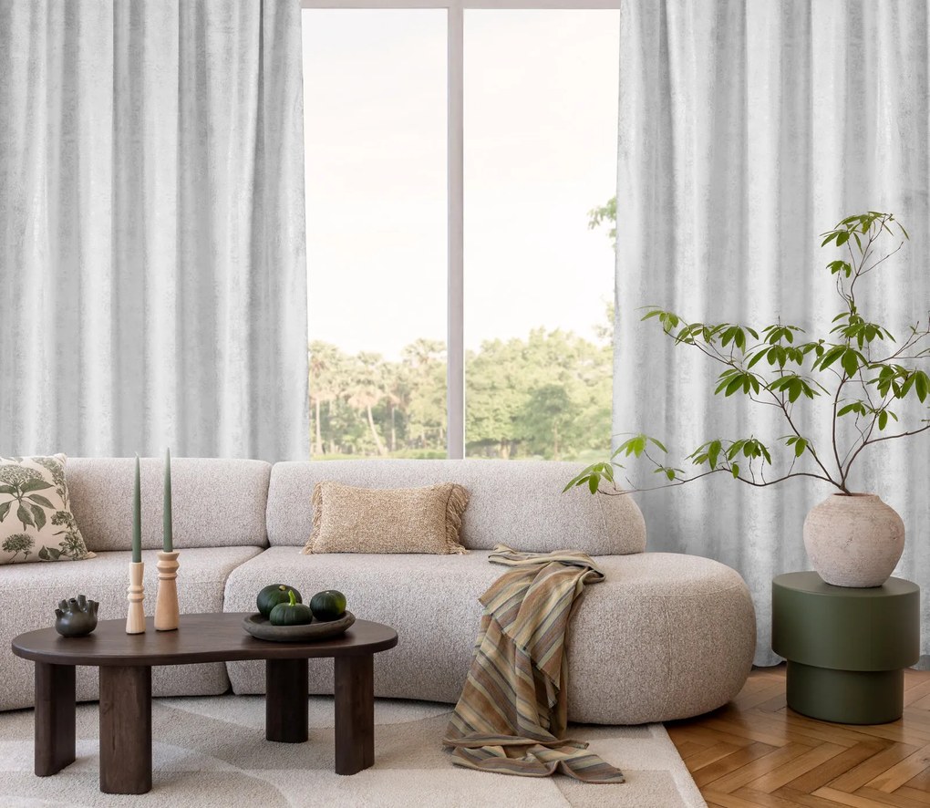 ZATEMŇOVACÍ ZÁVES NA PÁSKE AVENA 135X270 CM VZOROVANÁ