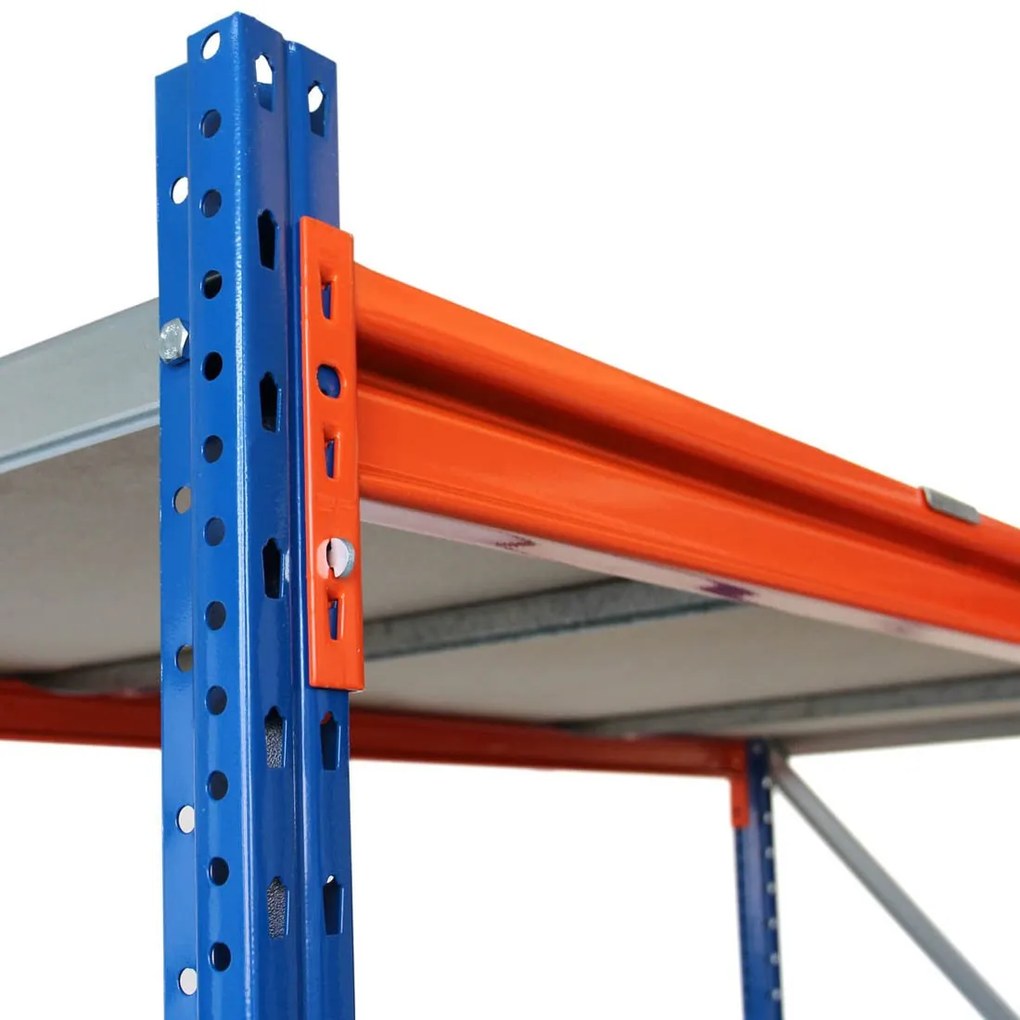 Kovový regál LONGSPAN, prídavný modul 200x150x80cm, 3x DTD polica, 1000kg na policu